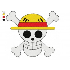 Logo One Piece 02 Embroidery Design